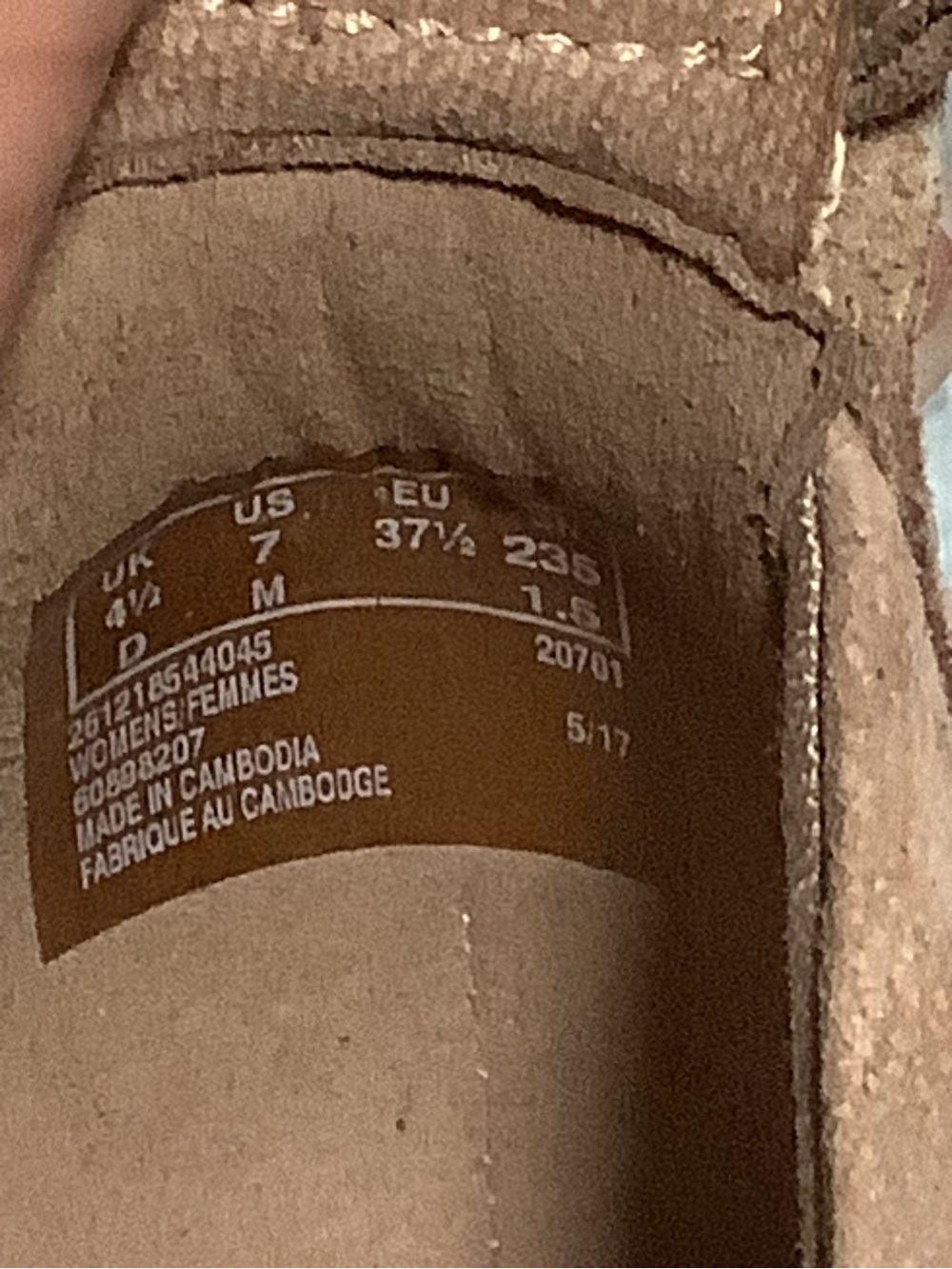 Clarks Medor Nina Tan Ballet Flat/Mary Jane with Ankle Strap Comfort Sz 7 - Picture 9 of 10